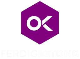 Transparent logo av OK Ferdigbetong AS
