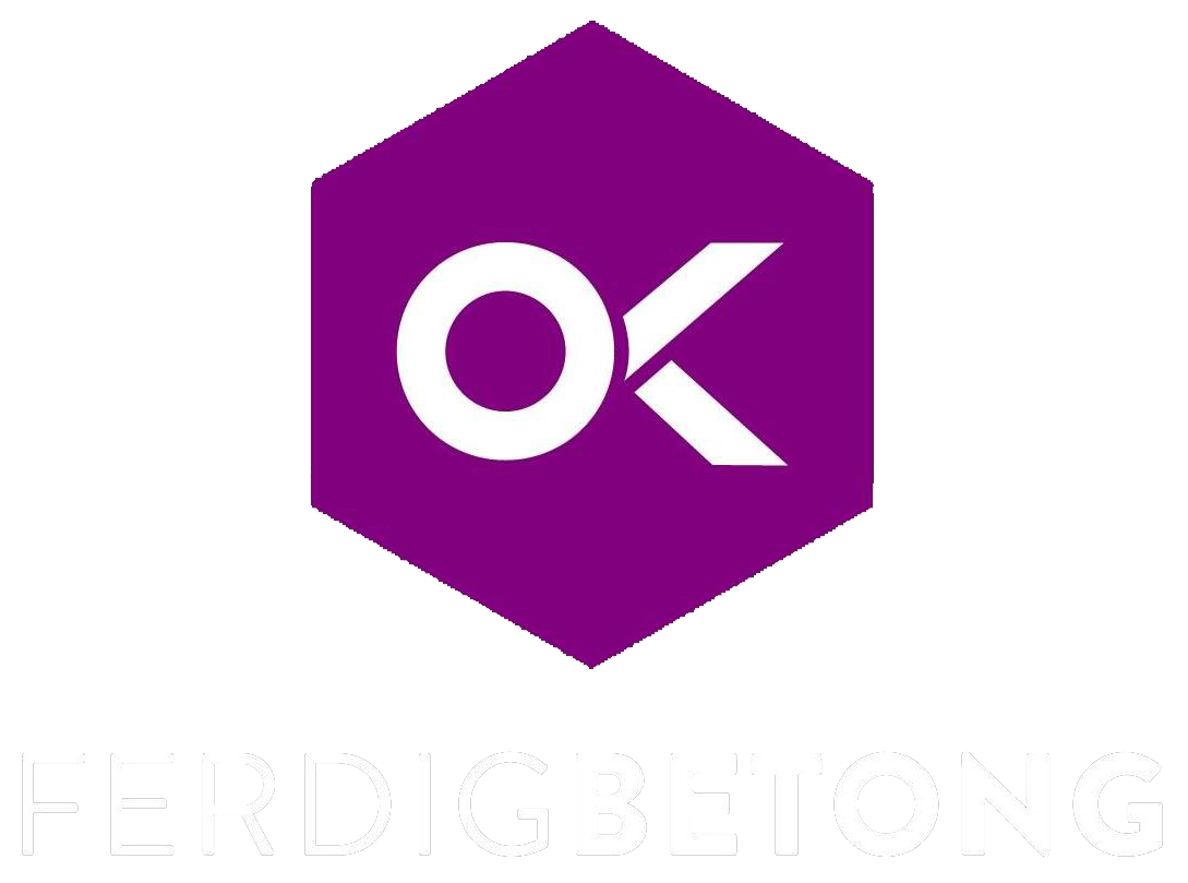 Transparent logo av OK Ferdigbetong AS